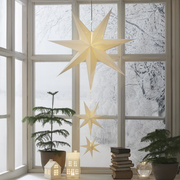 Weihnachtssternkette,<BR>CASSIE,<BR>60 warmweie LED