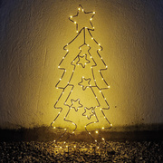 LED-Tannenbaum,<BR>90 warmweie LEDs