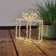 LED-Geschenk,<BR>Silouette in 3D,<BR>80 warmweie LEDs