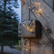 Solar-Minilichterkette,<BR>96 warmweie LEDs