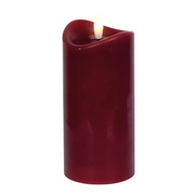 Echtwachskerze,<BR>1 warmweie flackernde LED