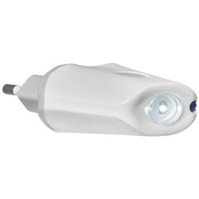 LED-Nachtlicht,<BR>LED/0,5W,<BR>mit Notlichtfunktion,<BR>als Taschenlampe<BR>verwendbar