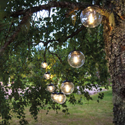 Solar-Au�enlichterkette,<BR>GLOBE,<BR>warmwei�e LED