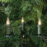 Weihnachtsbaumkette, <BR>klar/grn,<BR>15 x LED/E10/3V/0,1W,<BR>mit teilbarem Stecker