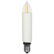 LED-Schaftkerze, Filament,<BR>E14/8V/0,3W, 10lm, <BR>2200K
