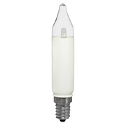 LED-Schaftkerze,<BR>E14/8-34V/0,1-0,3W,<BR>warmwei