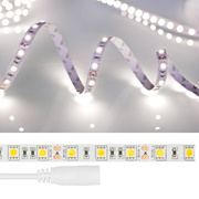 LED-Flexstreifen mit<BR>5050-SMD-LEDs, L 5 m,<BR>300 weie LEDs,<BR>1080 lm/m, 7,6W/m
