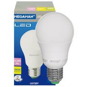 LED-Lampe, AGL-Form,<BR>LED CLASSIC,<BR>E27/7W, opal, 600 lm,<BR>2800K, L 112,  60