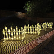 LED-Dekozaun,<BR>warmweie LEDs