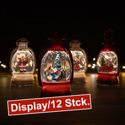 LED-Wasserlaterne,<BR>je 1 warmweie LED,<BR>Display mit 12 Stck