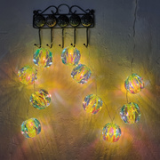 LED-Minilichterkette,<BR>10 warmweie LEDs,<BR>Laternen