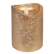 Echtwachskerze,<BR>1 warmweie LED