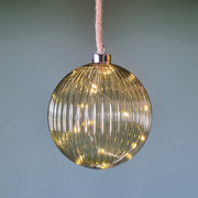 Glaskugel,<BR>warmweie LEDs