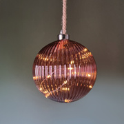 Glaskugel,<BR>warmweie LEDs