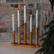 Weihnachtsleuchter,<BR>MILO,<BR>5 warmweie LEDs
