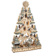 Weihnachtsleuchter,<BR>TANNENBAUM,<BR>15 warmweie LEDs