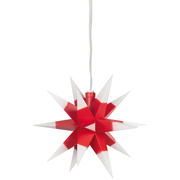 Weihnachtsstern, <BR>1 warmwei�e LED,<BR>mit Au�enbatteriebox,<BR>� 120