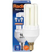 Energiesparlampe, E14,<BR>RALUX PREMIUM READY<BR>10W, 580 lm, LF 825, <BR>L 129,  45 mm