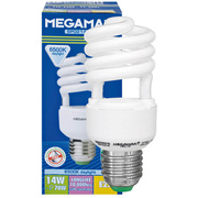 Energiesparlampe, HELIX, E27/5W,<BR>300 lm, 827K, L 76,  46 mm