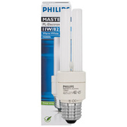 Energiesparlampe,<BR>MASTER PL-ELECTRONIC,<BR>E27/8W, 390 lm,<BR>2700K