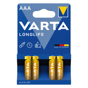 Batterie,<BR>Alkaline,<BR>LONGLIFE,<BR>Blisterware