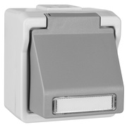 Datendose,<BR>fr 1+2 Universal-Module,<BR>Abgang 35