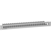 Einbau-Patch Panel,<BR>19 Zoll,<BR>24 Ports,<BR>fr Universalmodule