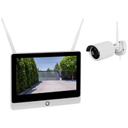 WLAN-berwachungskamera,<BR>WR100 Set MB,<BR>bestehend aus:<BR>1 x Kamera WR100B,<BR>1 x LAN-Netzwerk-Monitor