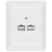 AP-UAE-Anschlussdose <BR>(Western),<BR>fr ISDN,<BR>reinwei