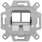 Modularadapter,<BR>zur Aufnahme von CAT-<BR>Modulen in Schalterdosen