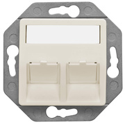 Modularadapter zur Aufnahme<BR>von CAT-Modulen in Kanal- <BR>und Schalterdosen