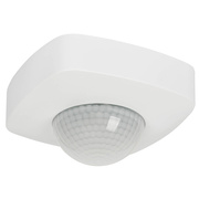 AP-Decken-Prsenz-Bewegungsmelder,<BR>2000W/800VA,<BR>Erfassungswinkel H360/V120,<BR>Reichweite bis max.  20 m, Prsenz  6 m,<BR>wei