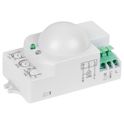 Einbau-HF-Bewegungsmelder,<BR>1200W/500VA,<BR>Erfassungswinkel 360,<BR>Reichweite  16 m einstellbar