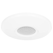 AP-Decken-Bewegungsmelder,<BR>2000W/LED1000VA,<BR>Erfassungswinkel 360,<BR>Reichweite bis max.  6 m,<BR>wei
