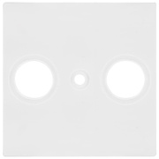 Zentralplatte,<BR>fr TV/Radio-<BR>Antennensteckdose,<BR>MERIDIAN,<BR>reinwei