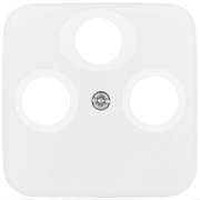 Zentralplatte,<BR>fr TV/Radio/SAT-<BR>Antennensteckdose,<BR>REFLEX SI,<BR>alpinwei