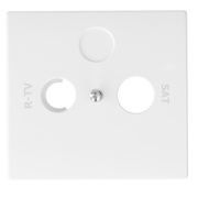 Zentralplatte,<BR>f�r TV/Radio-<BR>Antennensteckdose,<BR>APOLO 5000,<BR>signalwei�