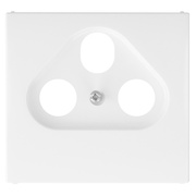 Zentralplatte,<BR>f�r TV/Radio/SAT-<BR>Antennensteckdose,<BR>APOLO 5000,<BR>signalwei�