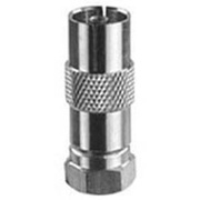 Verbinder,<BR>IEC-Kupplung auf <BR>F-Schraubstecker