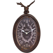 Wanduhr,<BR>Motiv Hirsch,<BR>mit Quarzuhrwerk