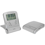 Reise-Wecker,<BR>WT 171,<BR>mit Funk-Uhrwerk,<BR>silber
