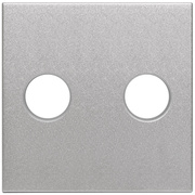 Zentralplatte fr <BR>Lautsprecher- Einsatz,<BR>LOGUS 90 alu-silber