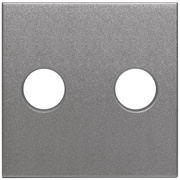 Zentralplatte,<BR>fr Lautsprecher-Einsatz,<BR>LOGUS 90,<BR>anthrazit-grau