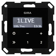 Kombi-Unterputz-Radio,<BR>RDS,<BR>SYSTEM 55,<BR>schwarz matt