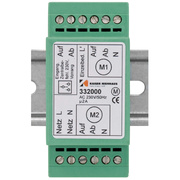 Mehrfachsteuergert,<BR>fr 2 Rohrmotoren,<BR>fr Hutschienenmontage