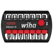 Bit-Sortiment,<BR>BitBuddy,<BR>7-teilig,<BR>Torx, Kreuz PH, Kreuz PZ