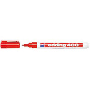 Permanentmarker,<BR>EDDING 400,<BR>rot