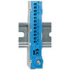 Klemme f�r Normschiene,  mit Steckklemmen, 12-polig