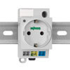 Schaltschrank-Steckdose, fr Normschiene, 250V/16A