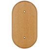 Holz-Bodenplatte, f�r Schalter und Steckdosen, eiche hell